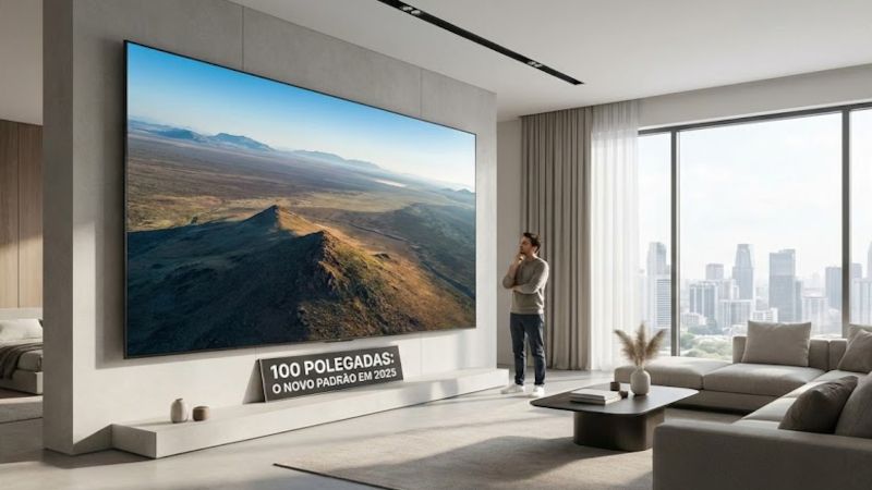 O Dilema das Telas Gigantes em 2025: Você Prefere uma Imagem "Boa" de 100 Polegadas ou uma Imagem "Perfeita" de 77?